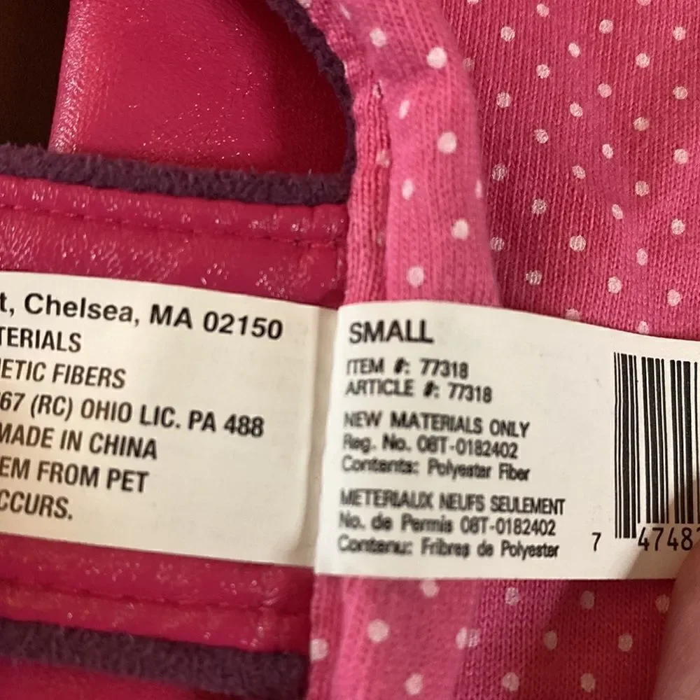 BARBIE Pink Fashion Vinyl Dog Coat Vest